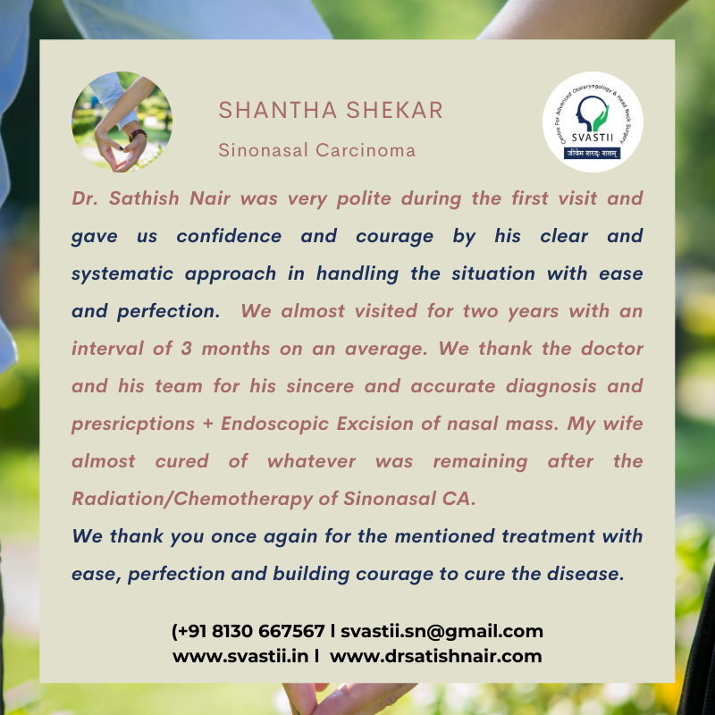 SvastiiTestimonials_SinonasalCarcinoma_Shantha