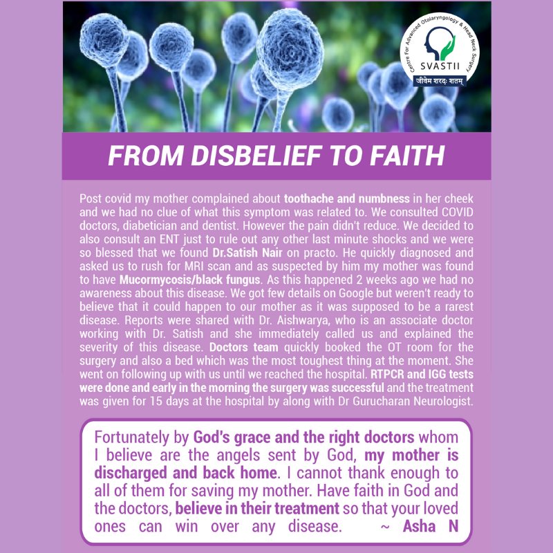 Svastii_Dr.SatishNair_Testimonial.Mucormycosis_Asha